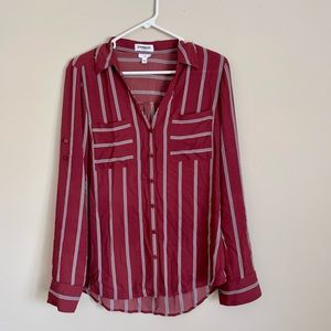 Express stripes button down